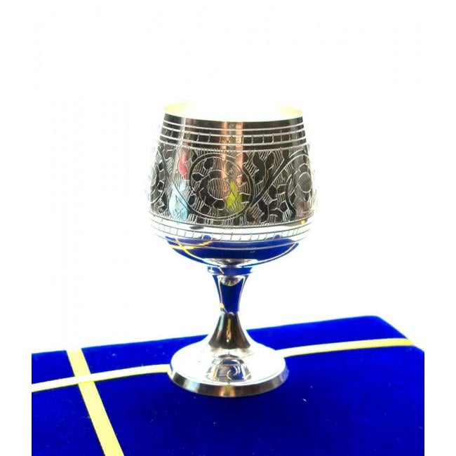 Бокалы бронзовые 150 мл h 11 см 19х15х8 см 2 шт. Посеребренный (26771) - фото 3 Бокалы бронзовые 150 мл h 11 см 19х15х8 см 2 шт. Посеребренный (26771) - фото 3