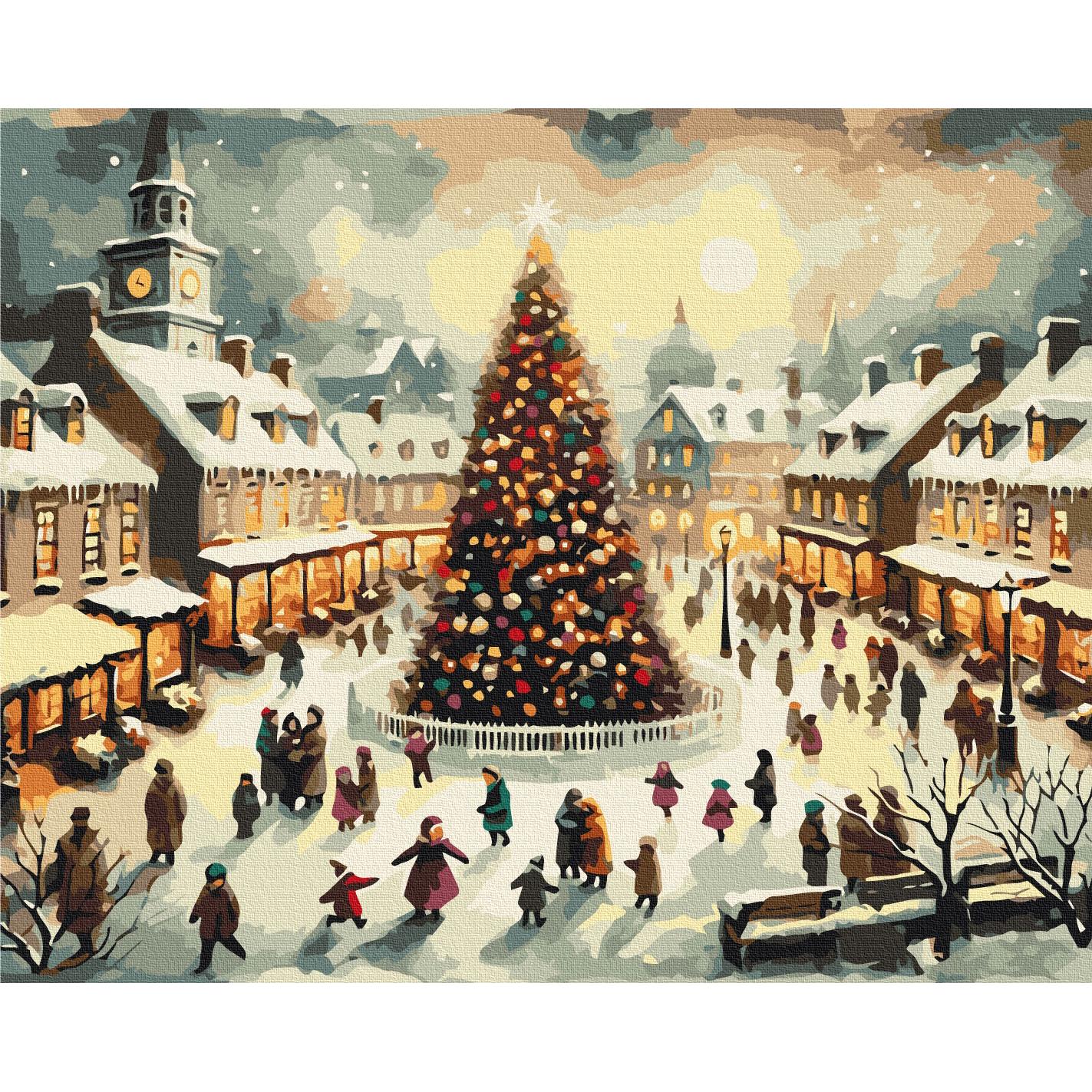 Картина по номерам Brushme У главной елки 40x50 см Разноцветный (PM-194-K-1298)