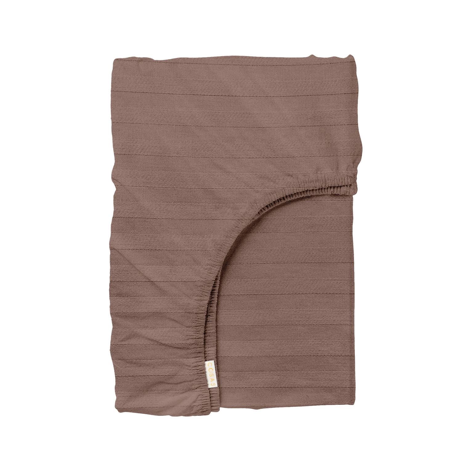 Простынь Cosas на резинке сатин 160x200x30 см Latte (4822052207161)