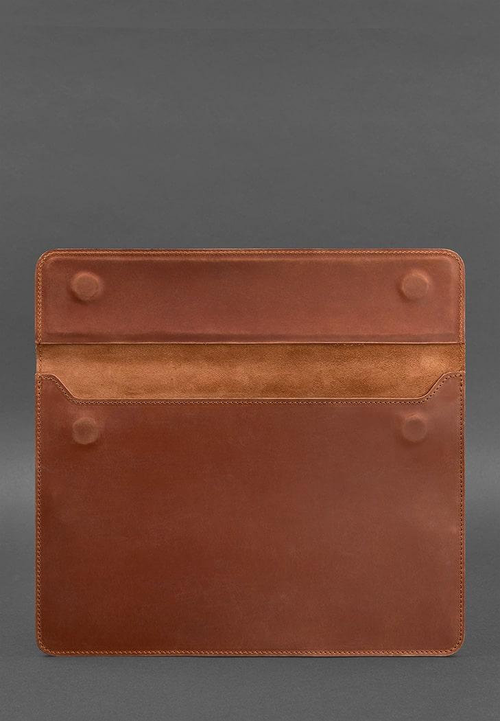 Чехол-конверт кожаный на магнитах для MacBook 14" Crazy Horse Светло-коричневый (A-027597) - фото 2 Чехол-конверт кожаный на магнитах для MacBook 14" Crazy Horse Светло-коричневый (A-027597) - фото 2