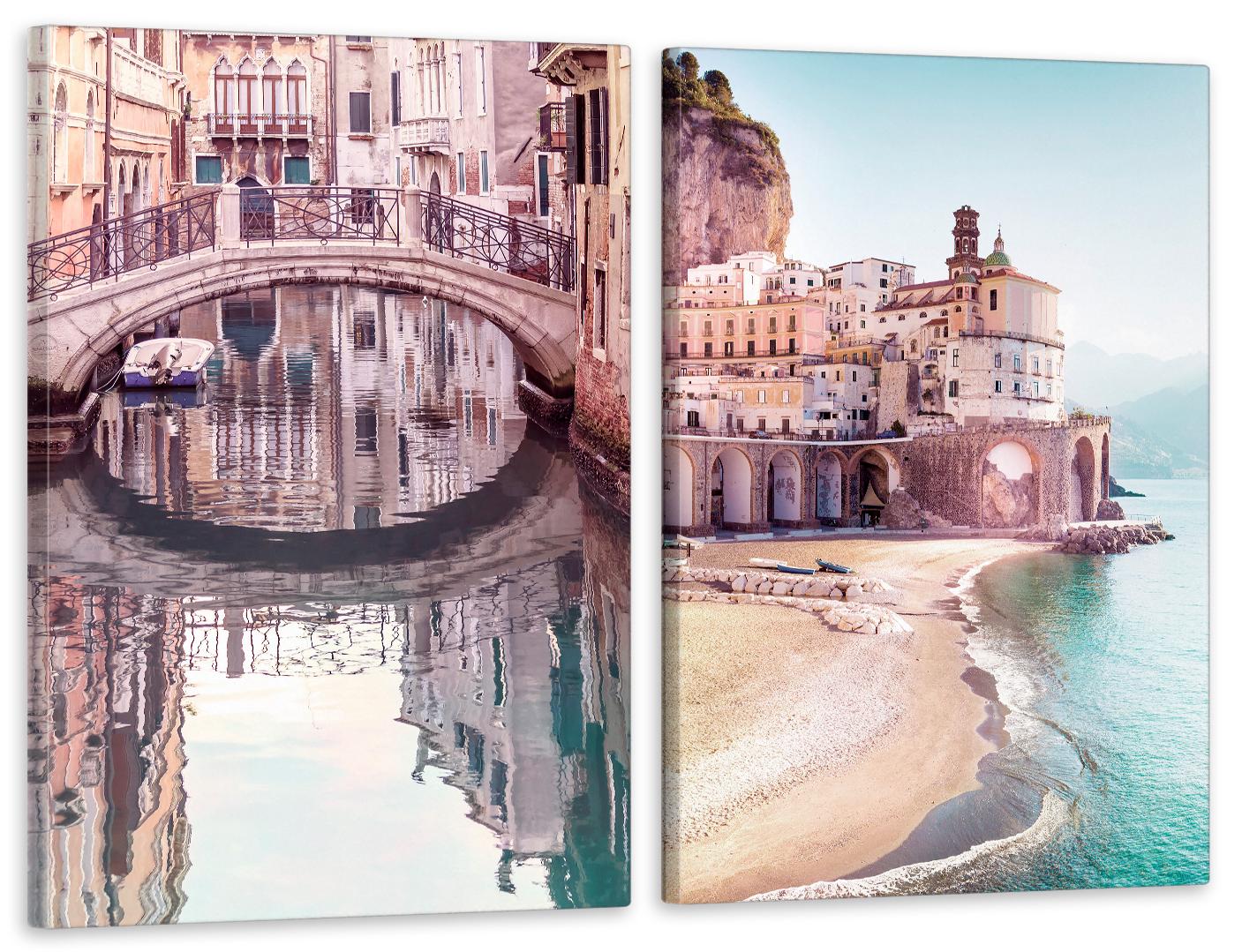 Картина модульная в гостиную/спальню Венеция Италия 50х70 см (TLV-2_011)