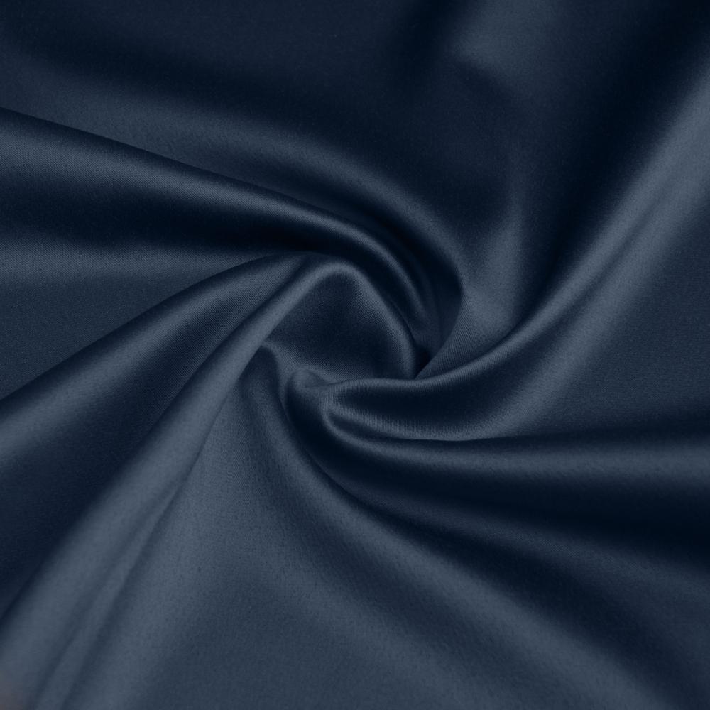 Ткань костюмно-платная Атлас Lux V-57 Темно-синий (11182)