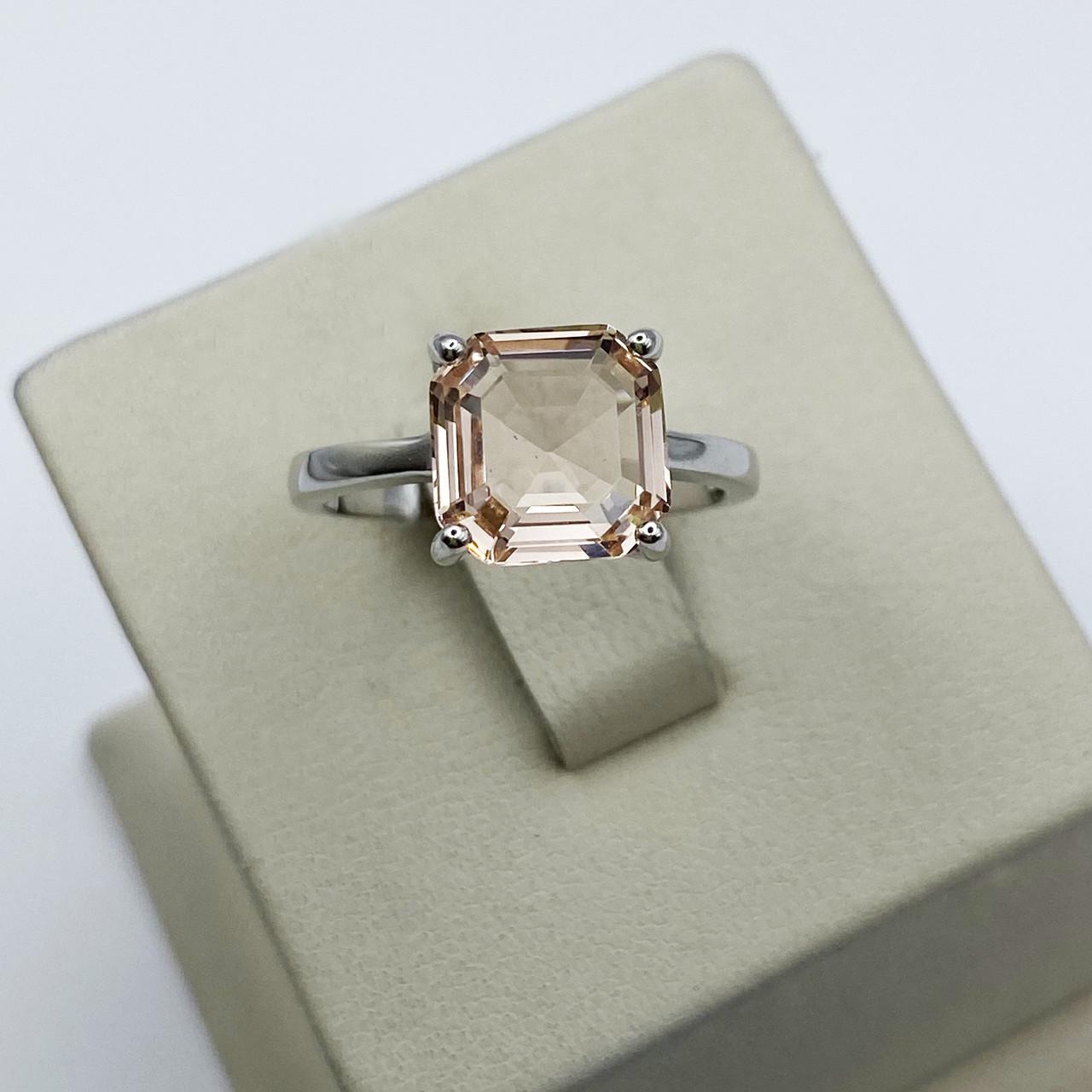 Кольцо серебряное с морганитом р. 18 3,2 г (1947605605)