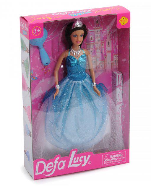 Лялька Defa у пишній сукні Біло-блакитний (8275)