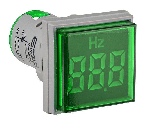 Светосигнальная арматура АСКО-УКРЕМ с индикатором частоты серии U-ADM-Hz квадратная ᴓ22 мм Зеленый (00000055222)