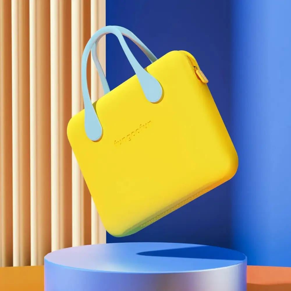 Сумка для ноутбука и планшета Fungoofun 16" силиконовая водонепроницаемая противоударная на молнии Желтый Сумка для ноутбука и планшета Fungoofun 16" силиконовая водонепроницаемая противоударная на молнии Желтый