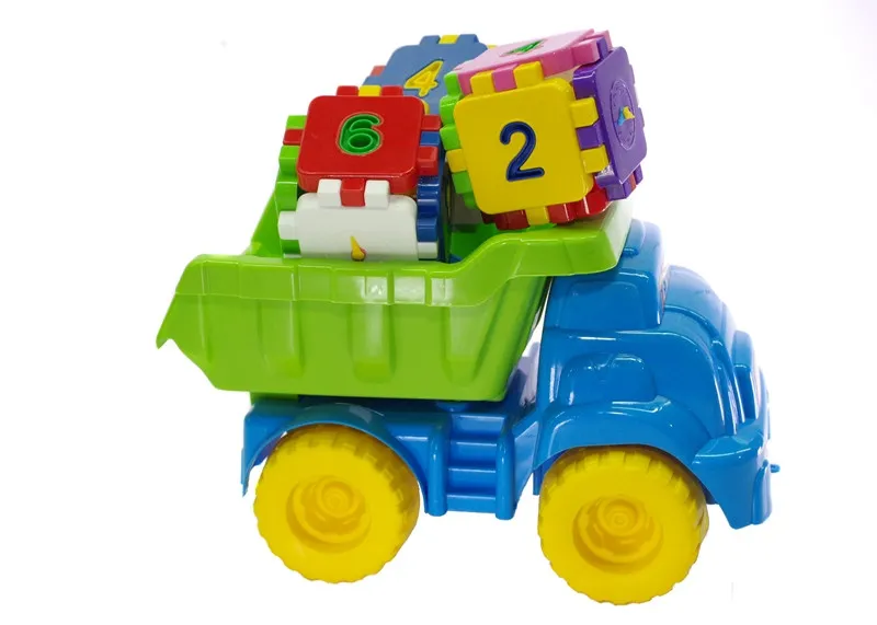 Іграшки для пісочниці з розвиваючим кубиком Блакитний з салатовим (013585)