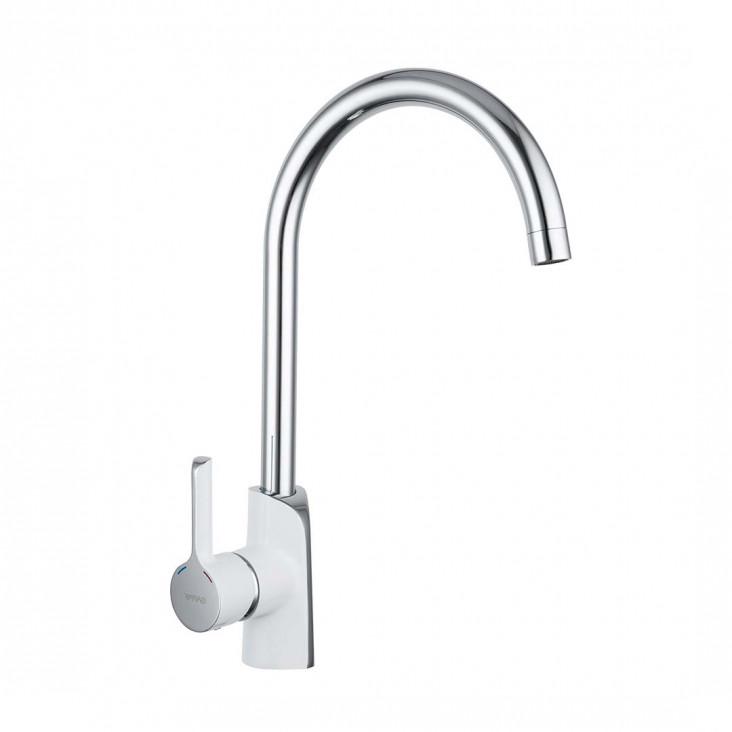 Смеситель для кухни Gappo G4003-8 Белый/Хром (1044876)