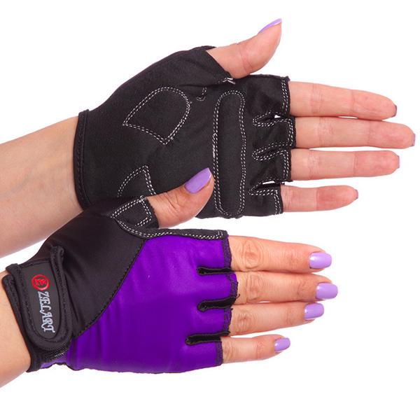 Перчатки для фитнеса Zelart BC-3787 M Черный/Фиолетовый (07363004)