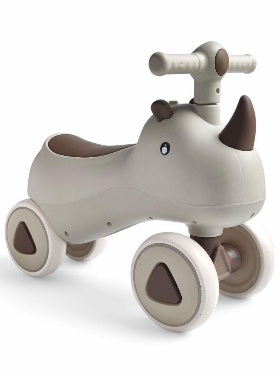 Беговел Rhinoceros 1088 на 4 колесах до 40 кг со световыми и звуковыми эффектами Коричневый (1088r-s2)