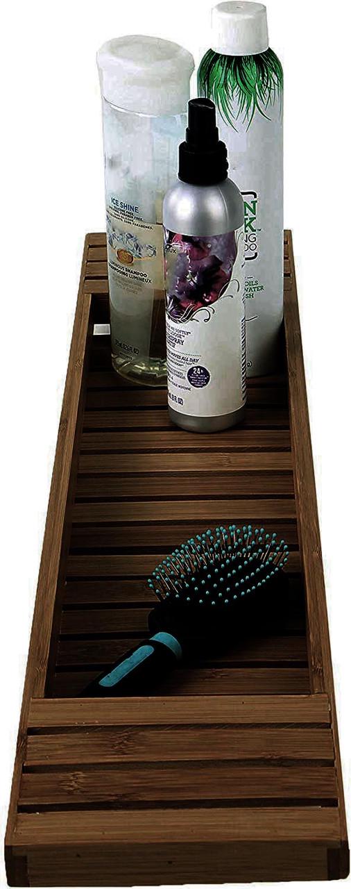 Столик-полка для ванной из дерева Идлиб Капучино (СДВ-000709)