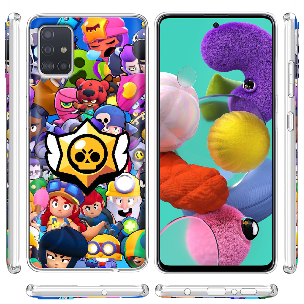 Чохол Boxface Samsung A515 Galaxy A51 Brawl Stars Прозорий силікон (38808-up2389-38808) - фото 3