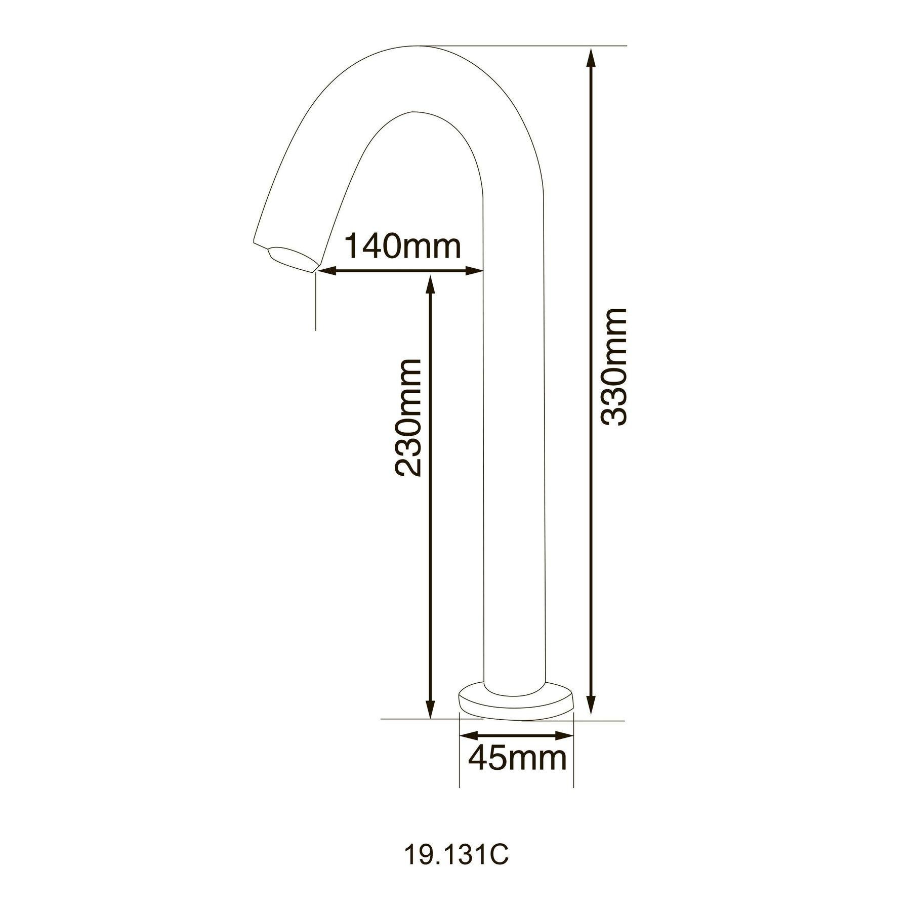 Смеситель сенсорный для умывальника HOTEC 19.131C-DC/AC - фото 2