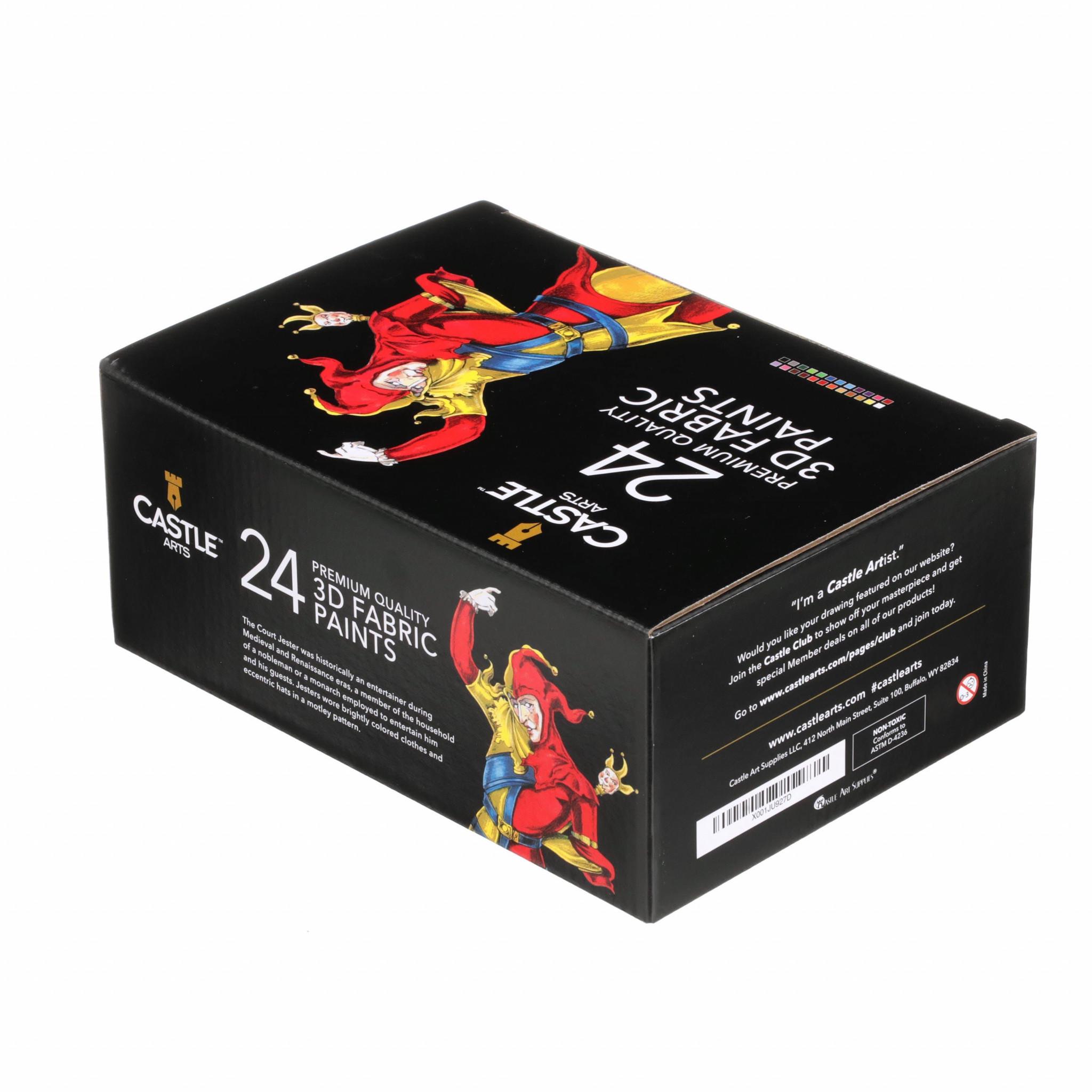 Стійка фарба для розпису по тканині CASTLE 3D Fabric Paint по 29 мл 24 шт. (1528) - фото 7 Стійка фарба для розпису по тканині CASTLE 3D Fabric Paint по 29 мл 24 шт. (1528) - фото 7