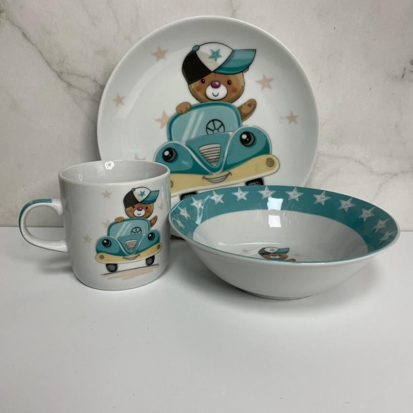Набор детской посуды Little Driver фарфор 3 пр. (C672) Набор детской посуды Little Driver фарфор 3 пр. (C672)