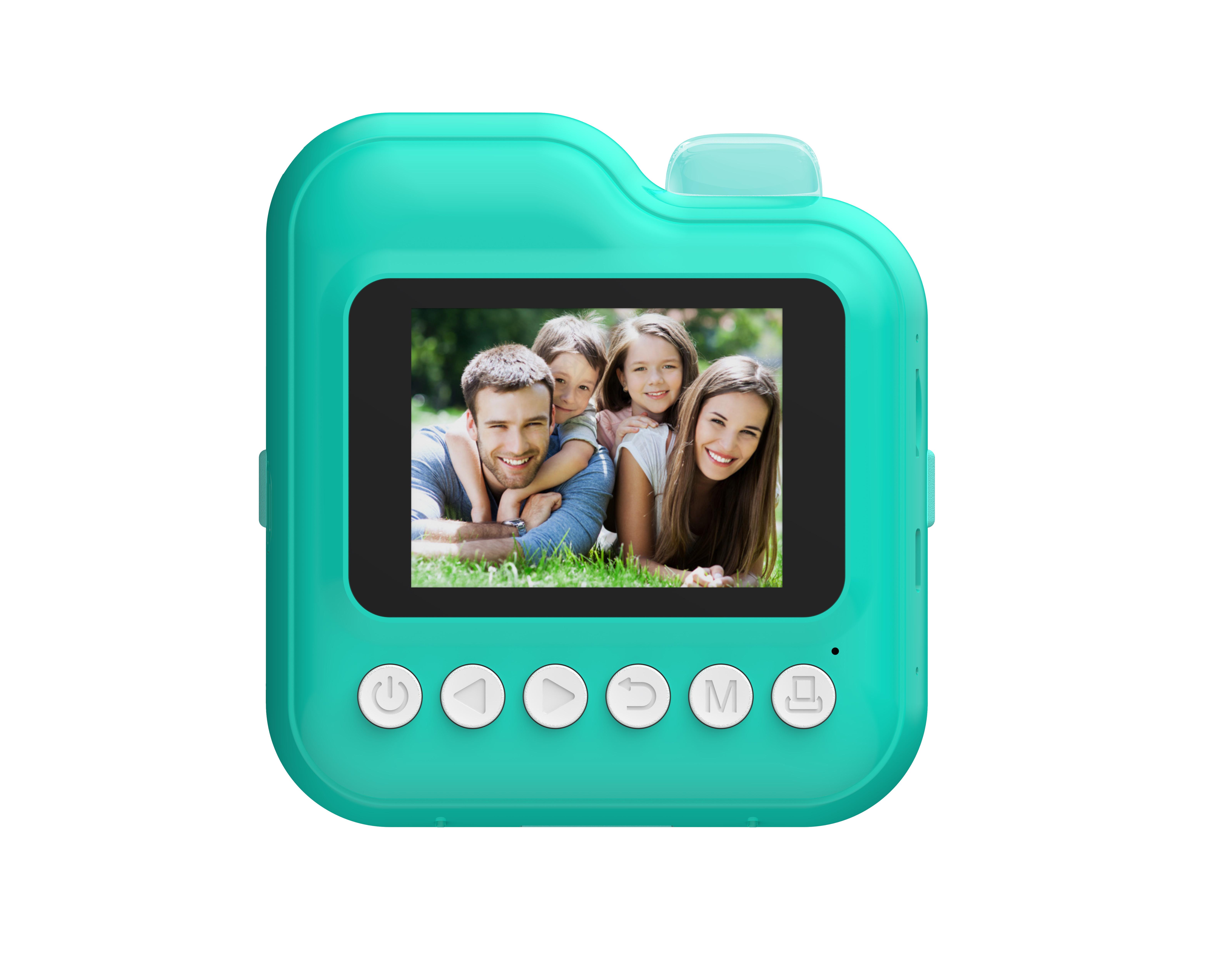 Фотоаппарат цифровой детский Fun Print FullHD для снимков и записи видео с играми и MP3-плеером Зеленый - фото 6