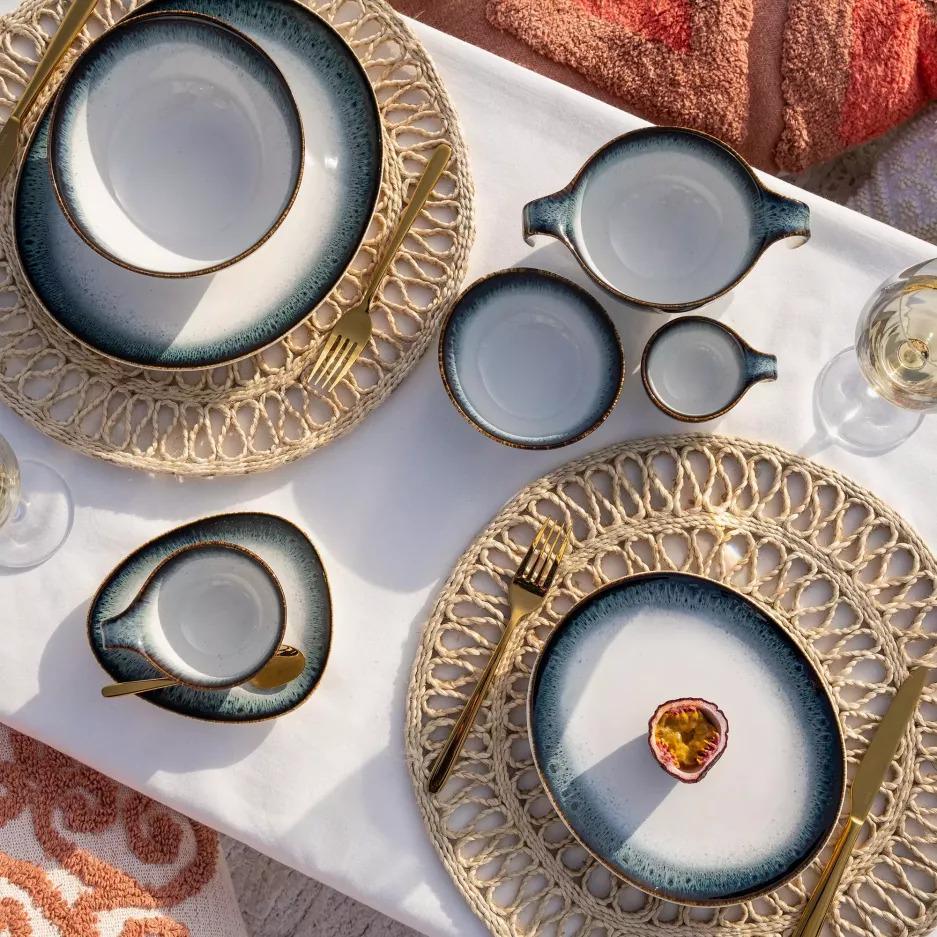 Чашка с блюдцем DUKA TIME DIM 350 мл Синий (2220793) - фото 6 Чашка с блюдцем DUKA TIME DIM 350 мл Синий (2220793) - фото 6