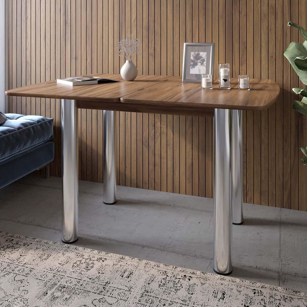 Обеденный стол Lion Нота раскладной 60x90/90x120 см Дуб Ливорно (000-000-2621)