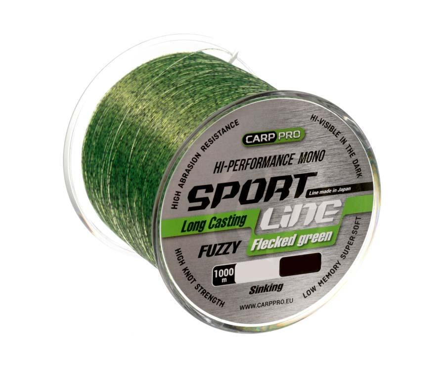 Волосінь Carp PRO Sport Line Flecked Green 1000 м 0,286 мм (CP2410-0286)