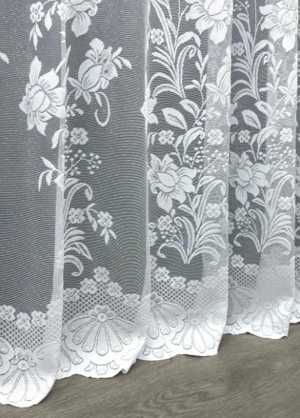 Тюль в гостиную жаккард с принтом 2,8 м Белый (1606т) - фото 3 Тюль в гостиную жаккард с принтом 2,8 м Белый (1606т) - фото 3