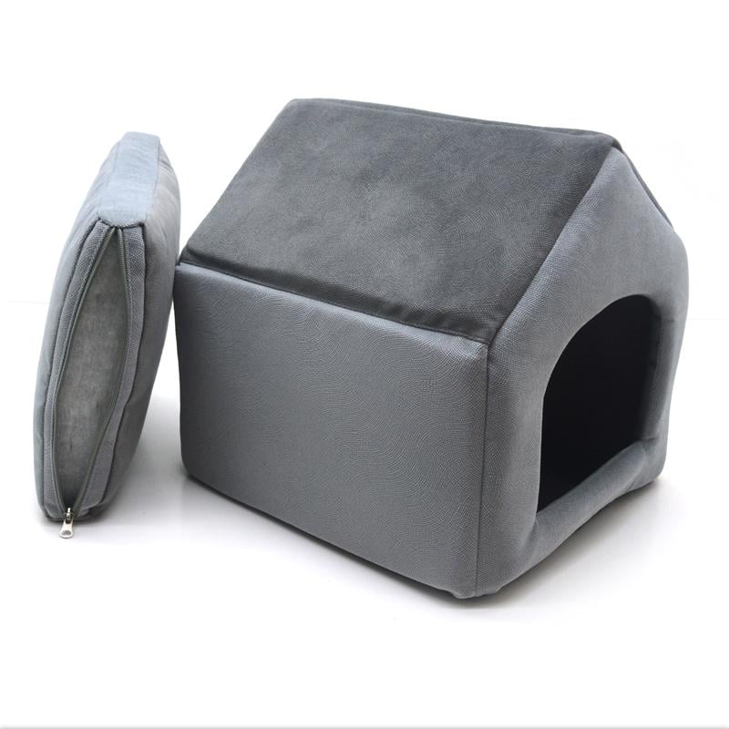 Будиночок для тварин Zoo-hunt Елегант №1 300х330х330 мм Сірий (49698251) - фото 2 Будиночок для тварин Zoo-hunt Елегант №1 300х330х330 мм Сірий (49698251) - фото 2