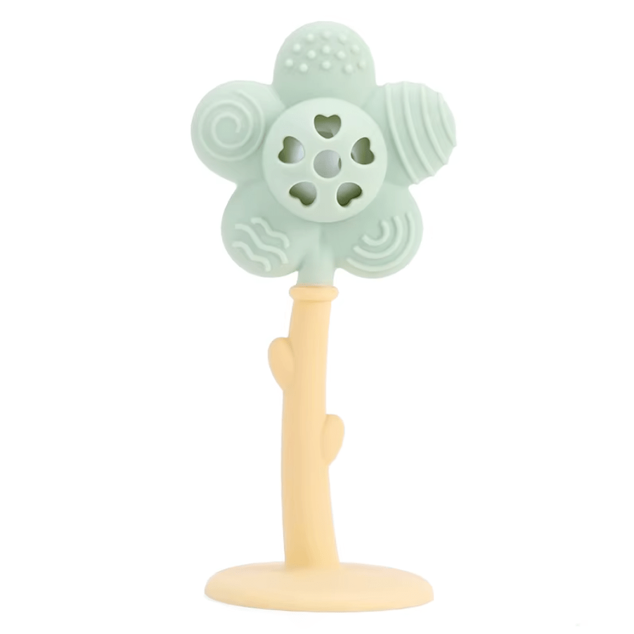 Погремушка-прорезыватель на присоске Mommy Bag Цветочек Мятный (143943)