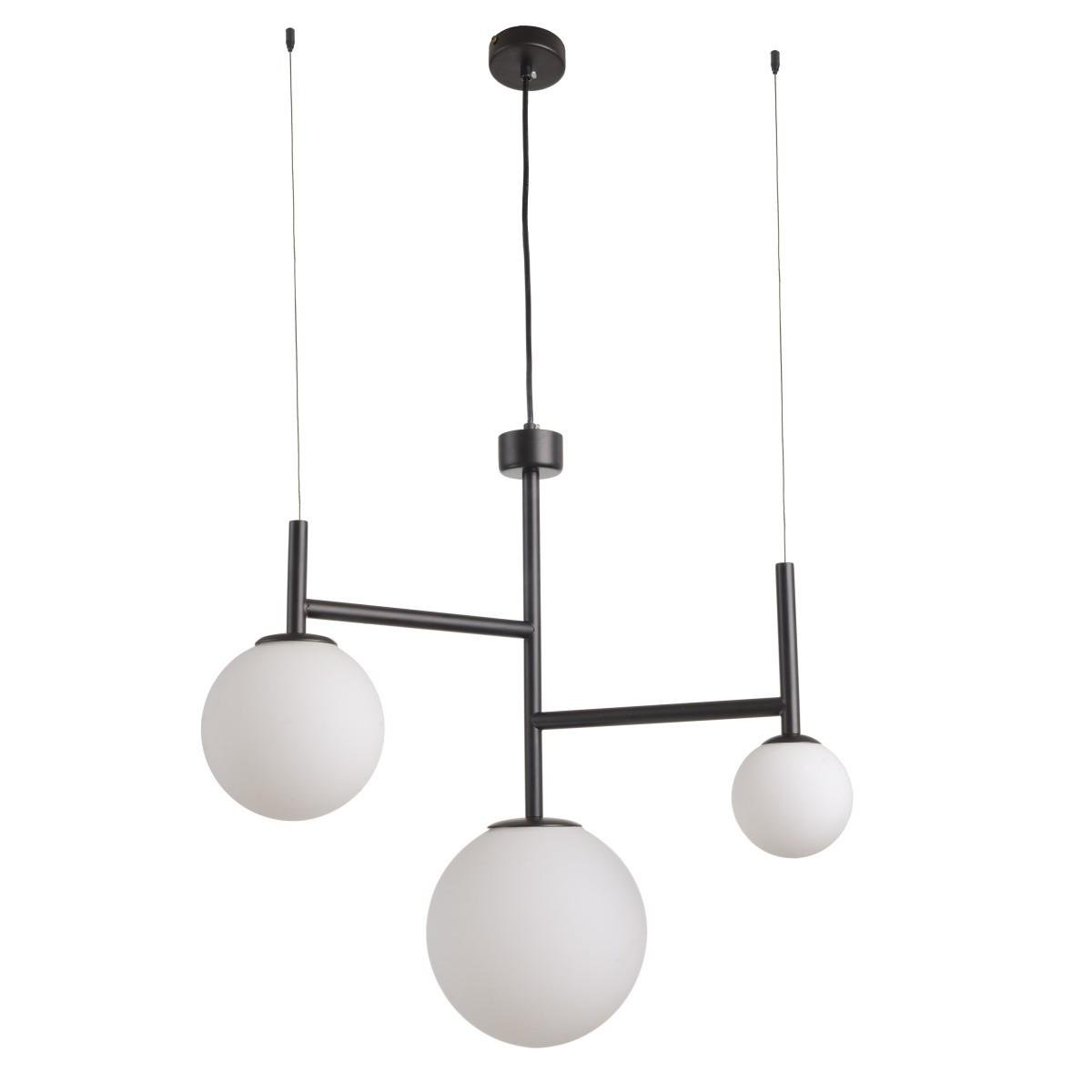 Люстра потолочная лофт молекула Brille BL-945S/2 E14/1 G9 BK