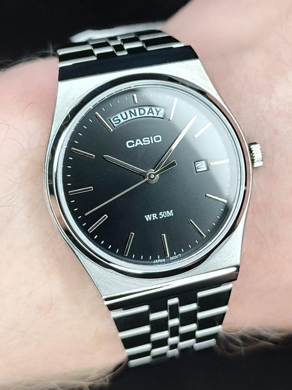 Наручные часы мужские Casio MTP-B146D-1A Timeless Collection со стальным корпусом Черный (2677514573)