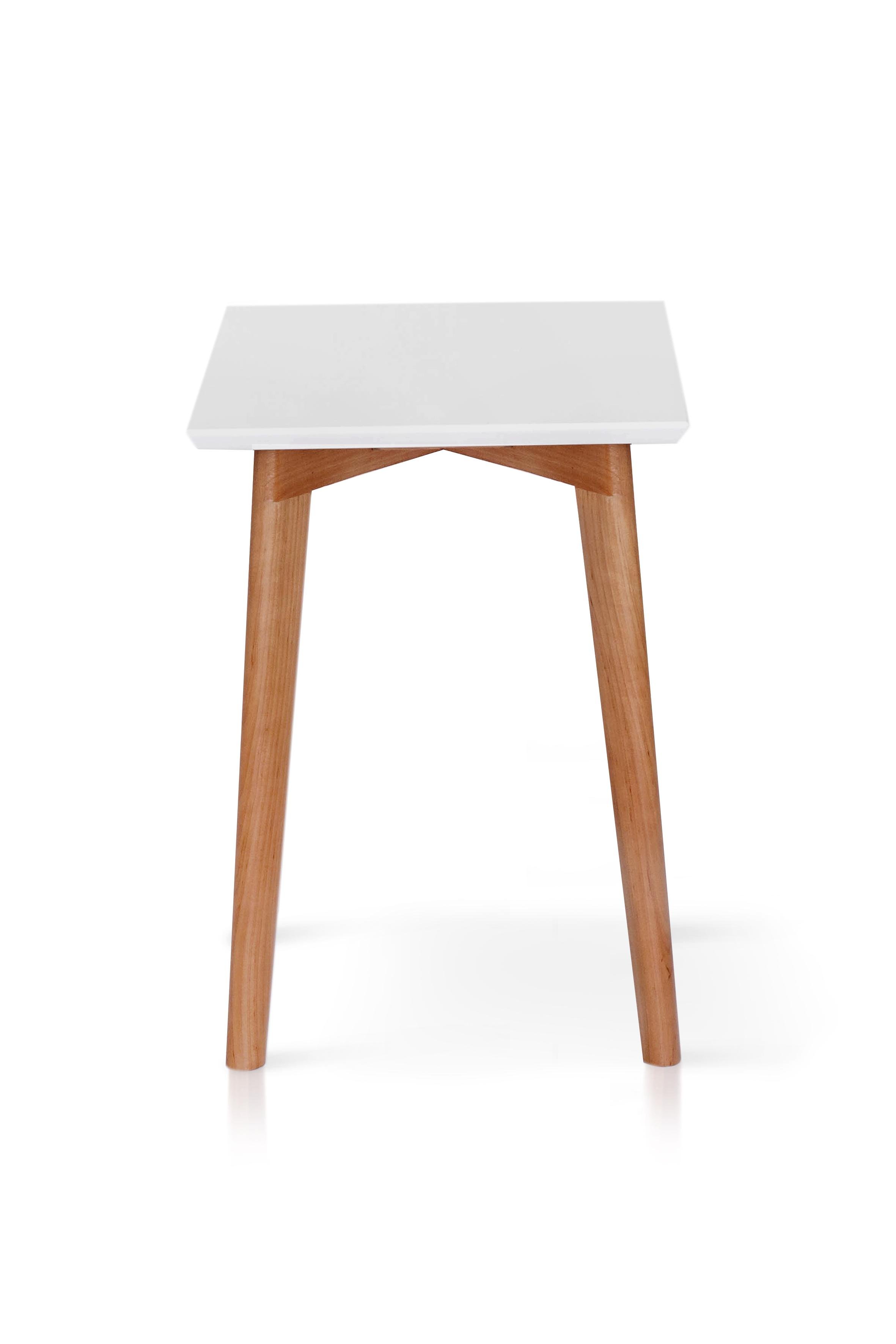 Табурет Колибри Модерн 300x450x300 мм Белый/Натуральный (GAА0054742) - фото 2 Табурет Колибри Модерн 300x450x300 мм Белый/Натуральный (GAА0054742) - фото 2