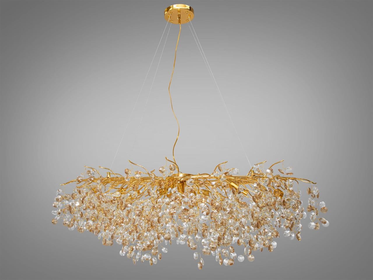 Люстра-подвес хрустальная для гостиной 601-L1200CH (2437588801)