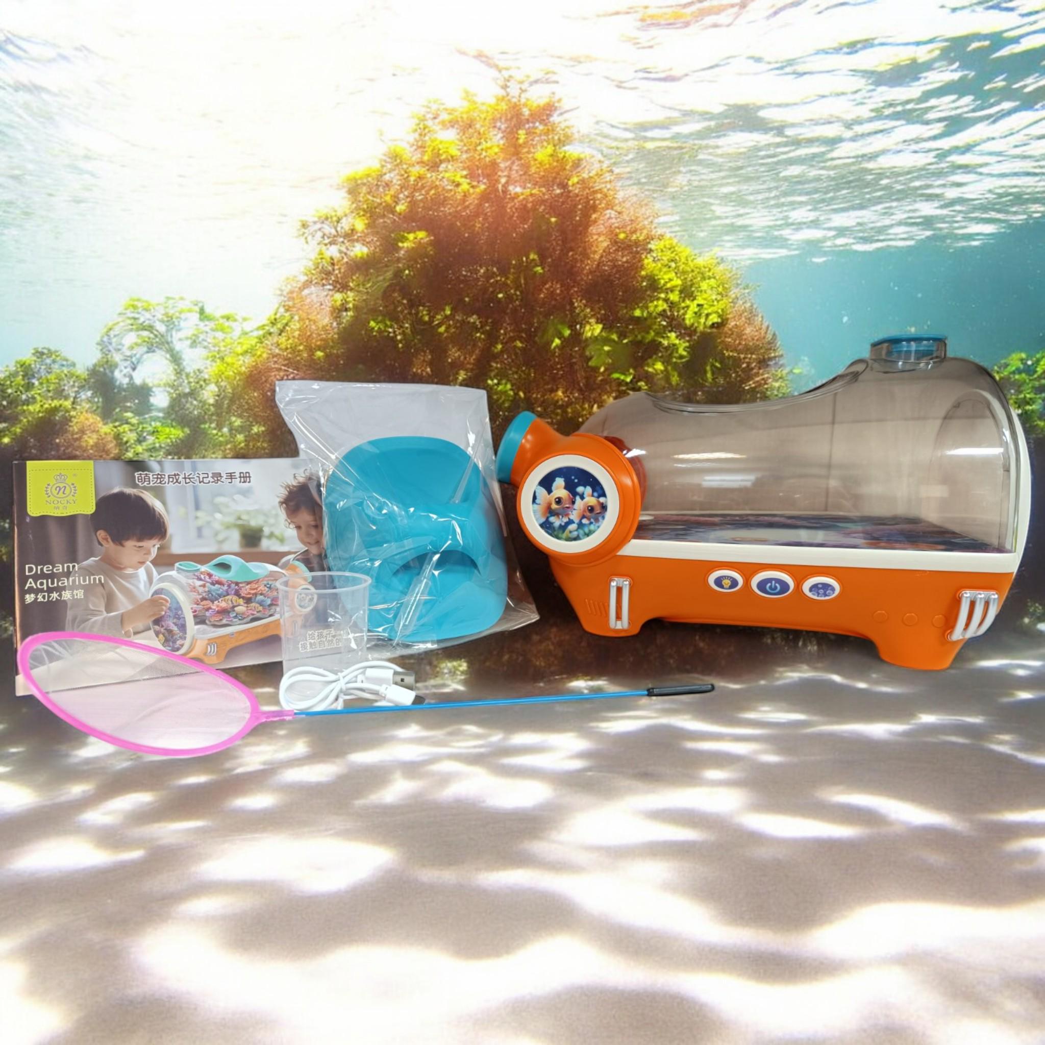 Ігровий набір Nocky Акваріум аккумулятор 3,7 V підсвічування компресор збільшувальна лінза з аксесуарами (А_Q001) - фото 2 Ігровий набір Nocky Акваріум аккумулятор 3,7 V підсвічування компресор збільшувальна лінза з аксесуарами (А_Q001) - фото 2
