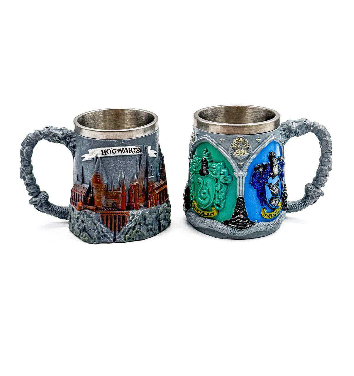 Подарочные кружки Гарри Поттер Хогвартс факультеты 2 шт. 400 мл (18235725)