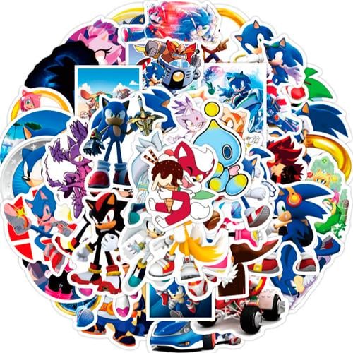 Набір наклейок Сонік Sonic 50 шт. (3490)