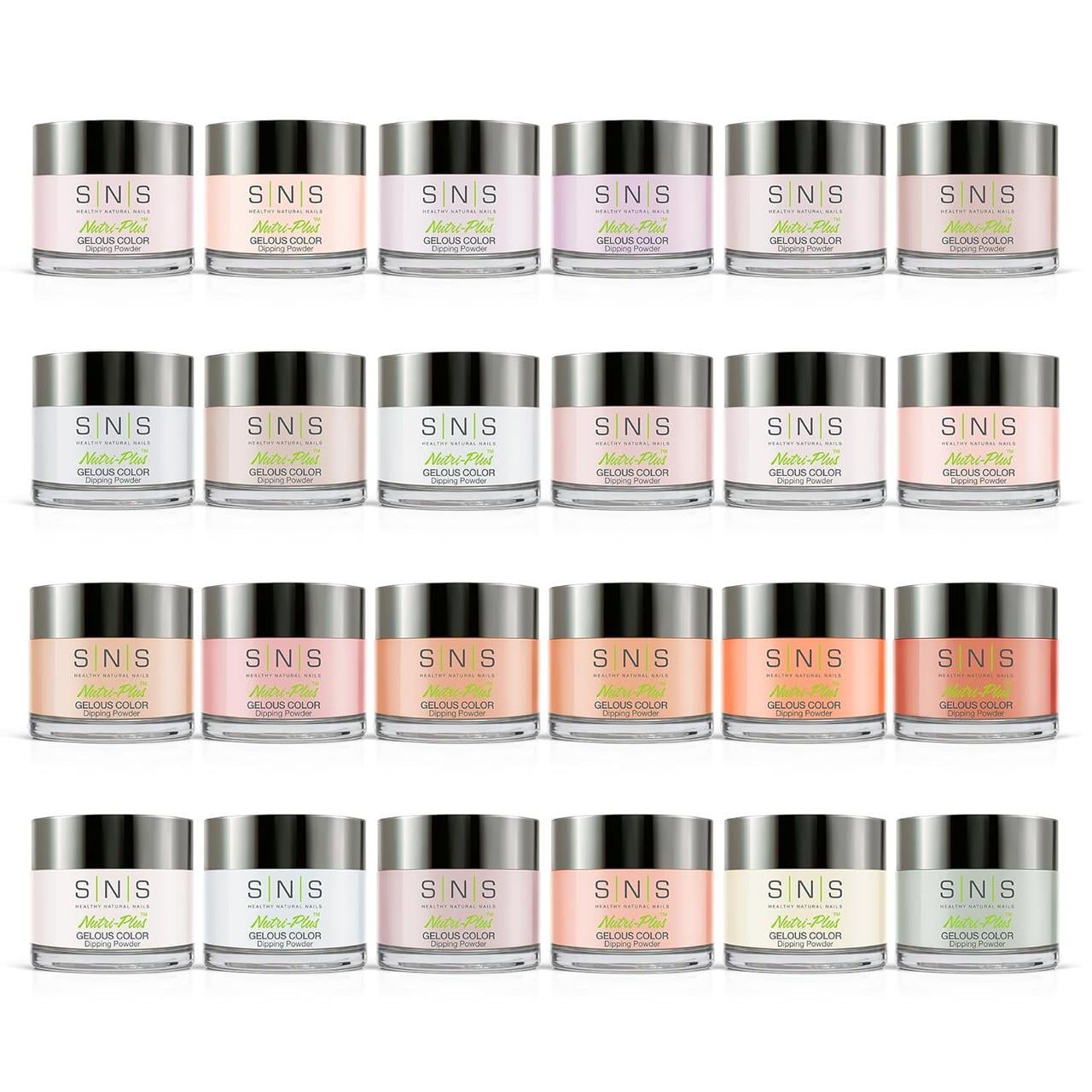 Акрилова фарба для нігтів та лак SNS Nails 24 пр.