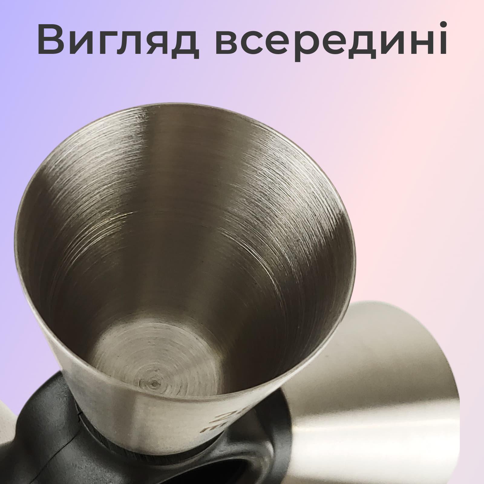 Джиггер тройной Olin&Olin барный для коктейлей из нержавеющей стали1/2 3/4 1 oz 15/22,5/30 мл Серебристый (9625-JI-1/2x3/4x1oz-t-s) - фото 6