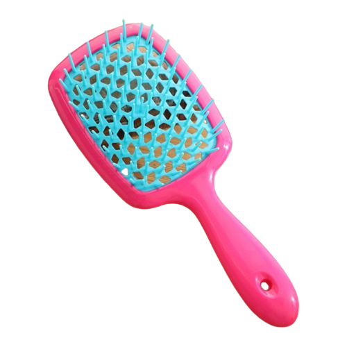 Расческа для волос Super Hair Brush Розово-голубой - фото 1