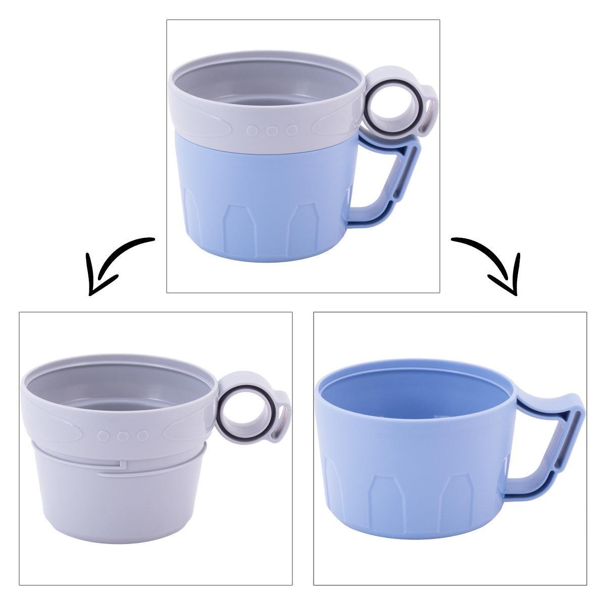 Термос Kamille Vizo зі скляною колбою 1000 мл Блакитний (30445769) - фото 5