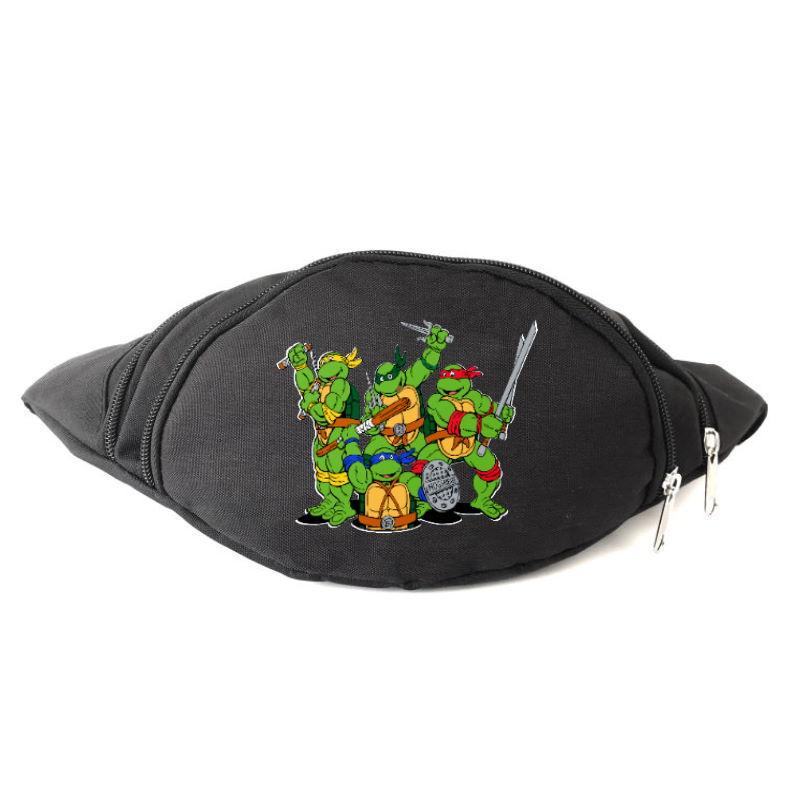 Поясные сумки-бананка Черепашки Ниндзя Turtle-003 Черный (1383868982)