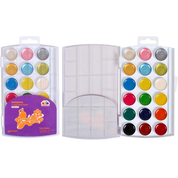 Акварельные краски Творчество 12+6 перламутровых цв. (400112 4820219213109) - фото 2 Акварельные краски Творчество 12+6 перламутровых цв. (400112 4820219213109) - фото 2