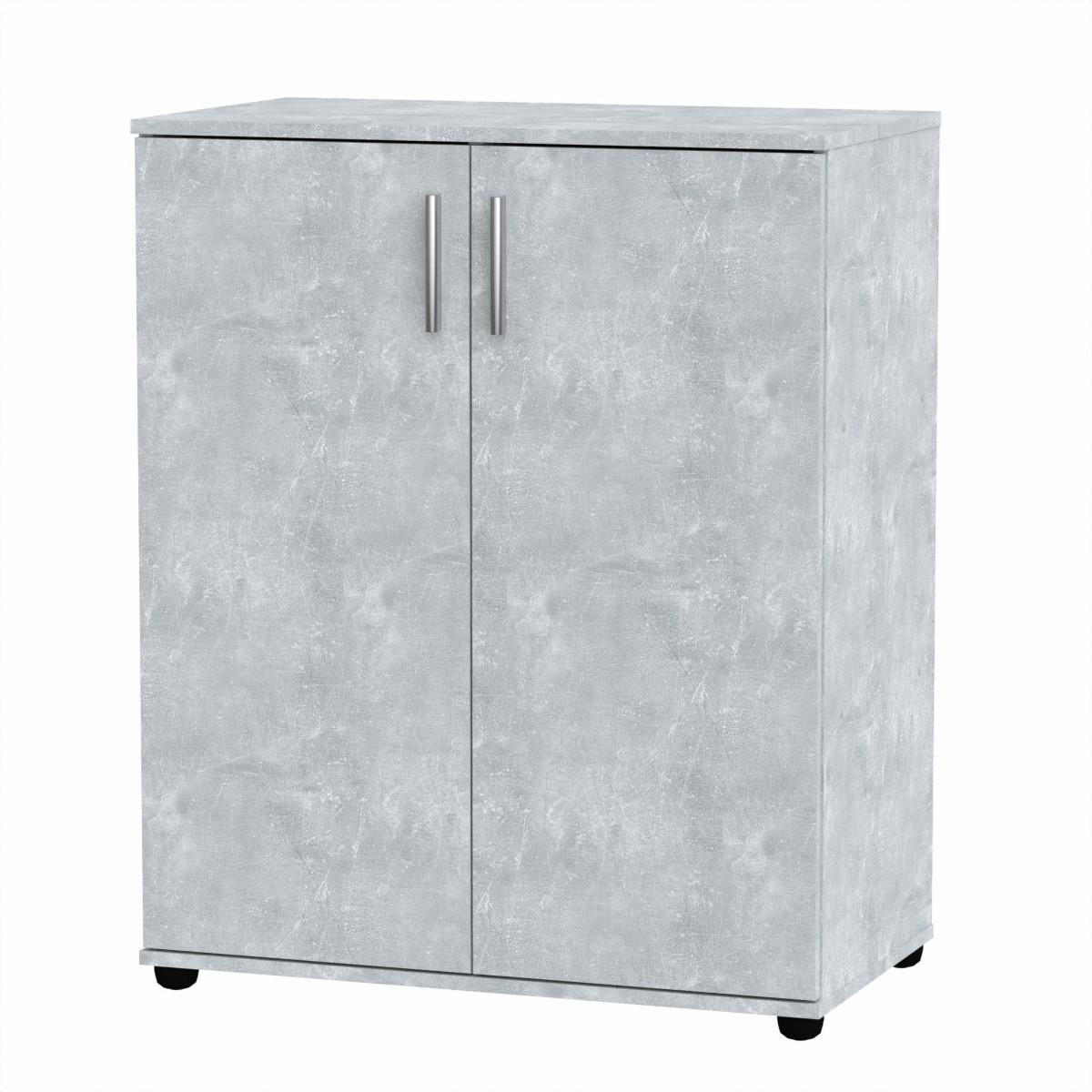 Комод Компаніт 2Д 80,4х44,8х98,6 см Бетон (16956)