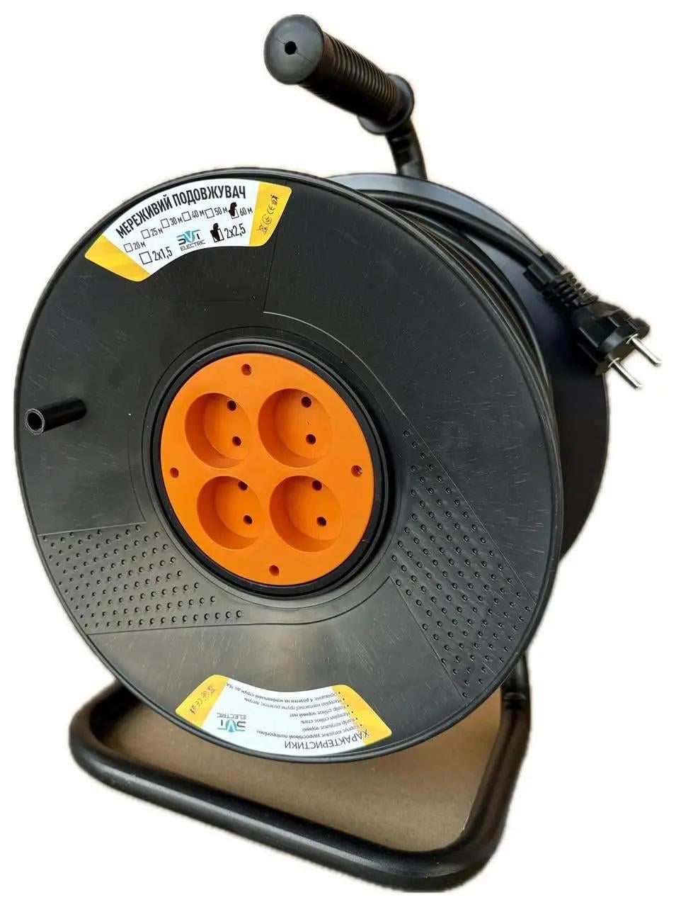 Удлинитель на катушке SVT Electric 2x2,5 80 м (88990076)