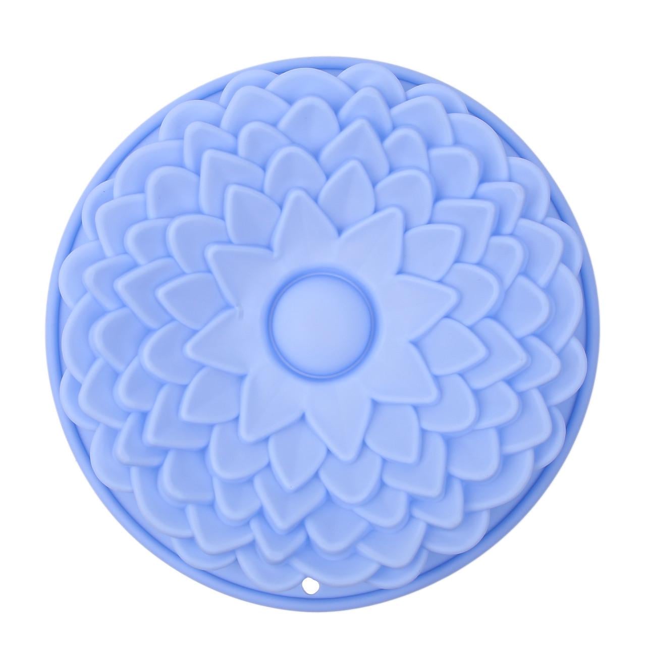 Форма силиконовая для выпечки Цветы 23 см Голубой (2356744434)
