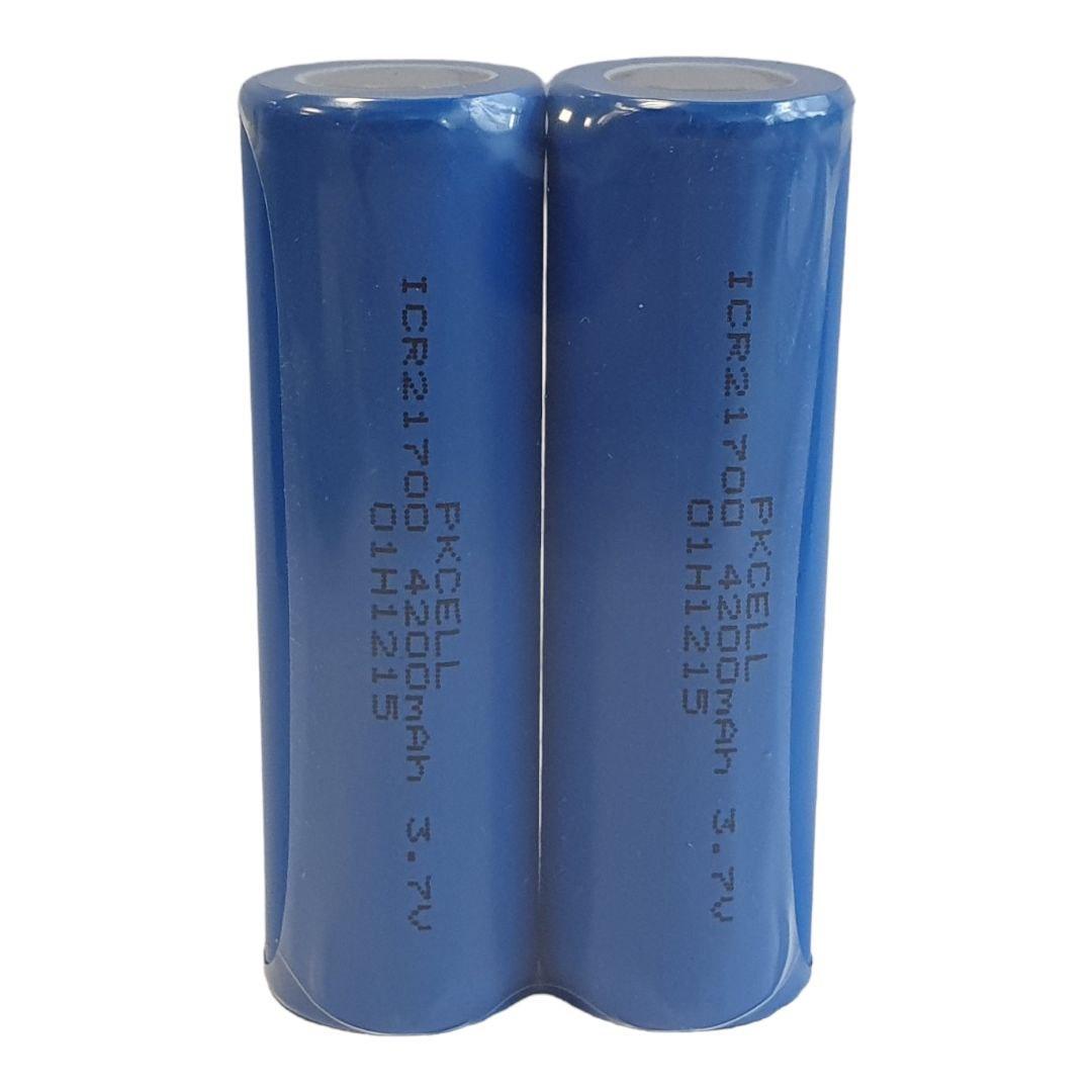 Аккумуляторы PKCELL 2шт. 3,7 V/4200 mAh Li-Ion (ICR21700) - фото 1 Аккумуляторы PKCELL 2шт. 3,7 V/4200 mAh Li-Ion (ICR21700) - фото 1