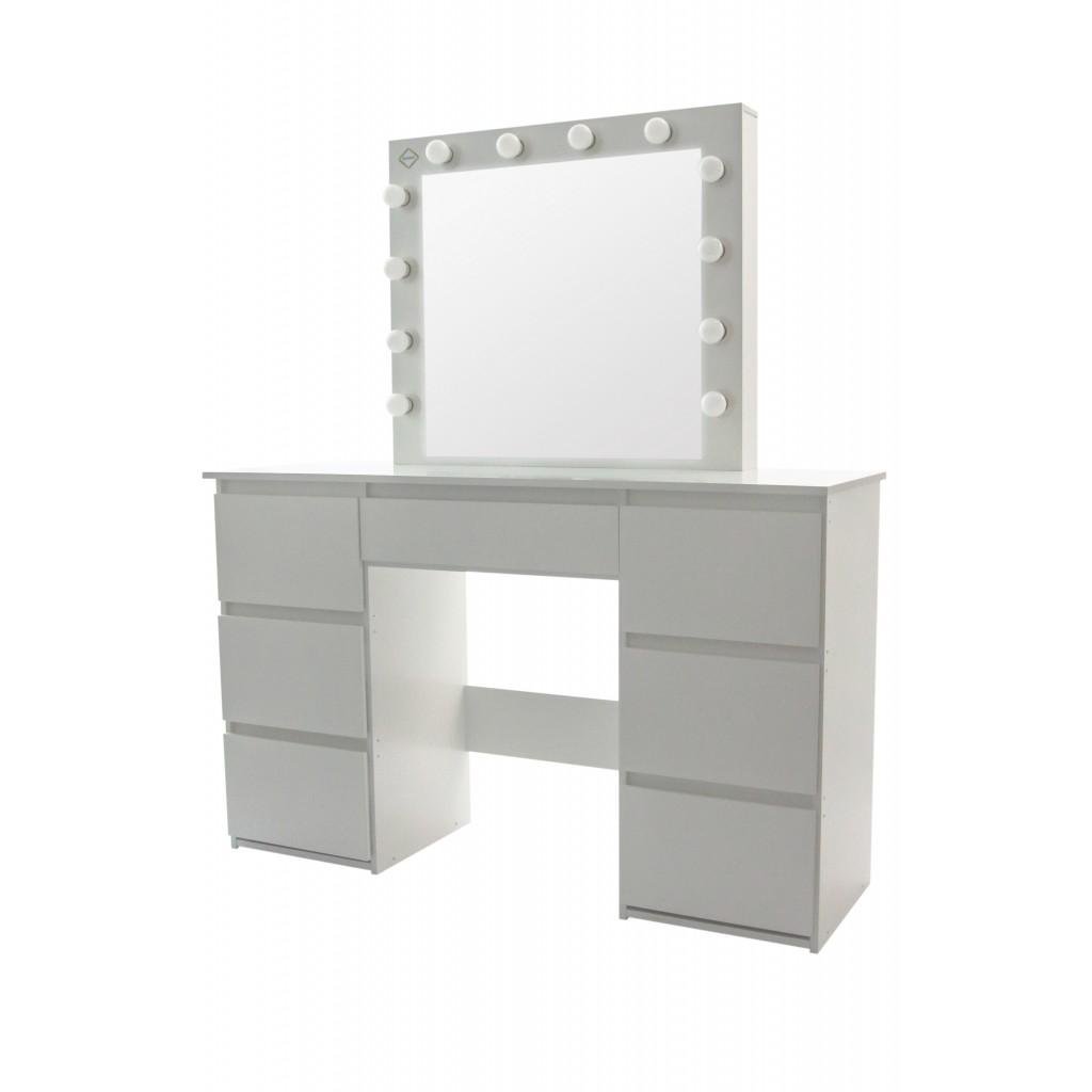 Туалетний столик з підсвіткою Bonro B072 Білий (2000002412)