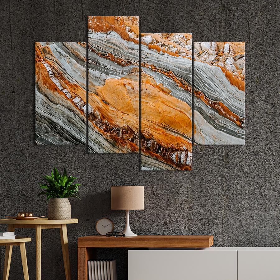 Картина Абстрактна гірська текстура 149x106 см (A953-4)