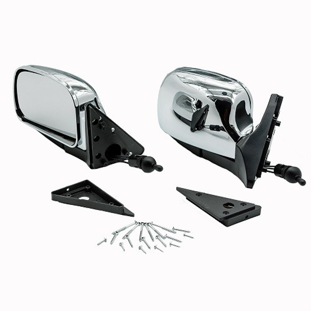 Зеркало боковое Elegant EL 130 521 ВАЗ-2107/04/05 наружное 2 шт. Хром (3685698)