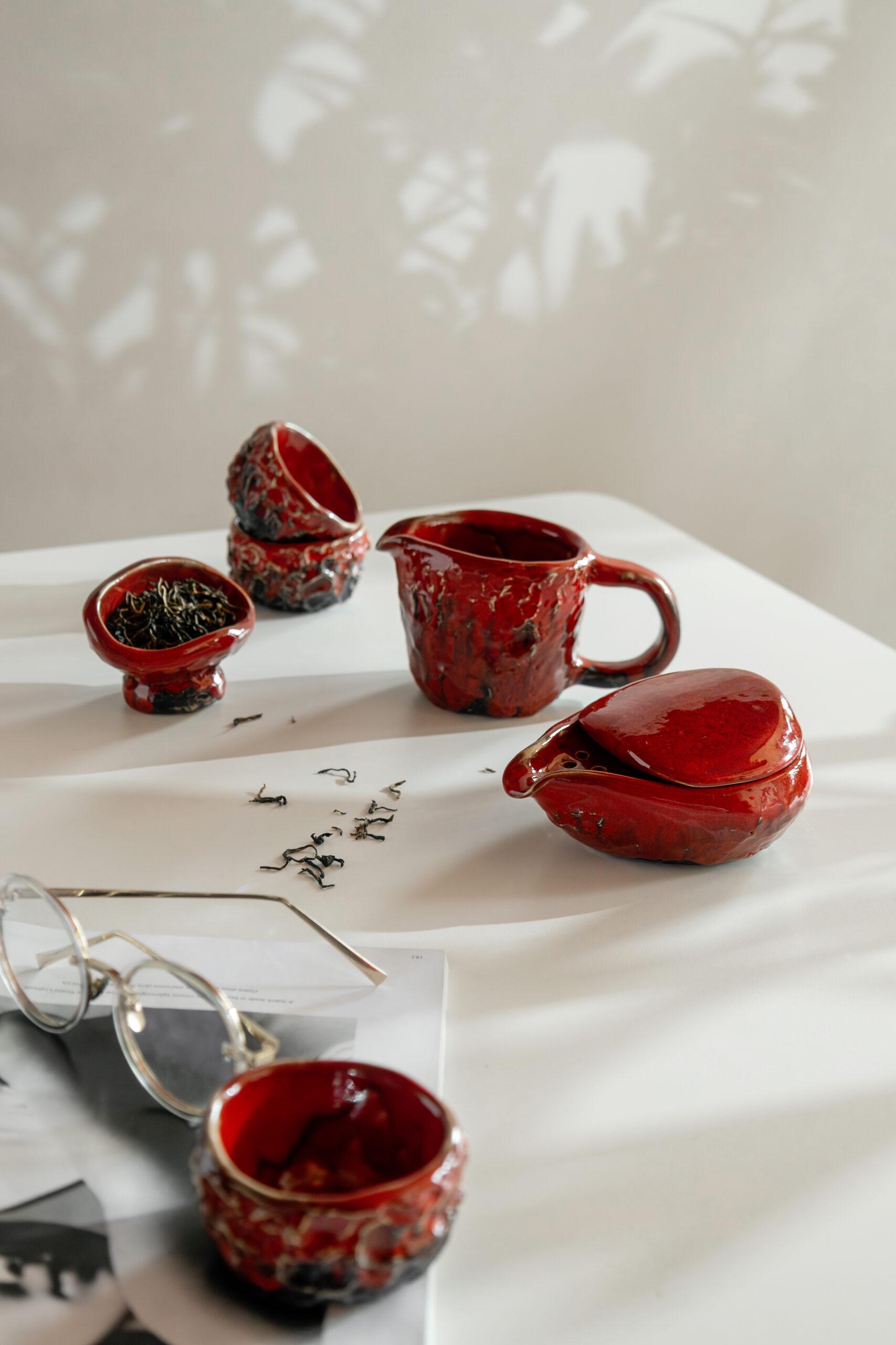 Набір для чайної церемонії Вулкан повний ручної роботи (TS-05) - фото 4 Набір для чайної церемонії Вулкан повний ручної роботи (TS-05) - фото 4