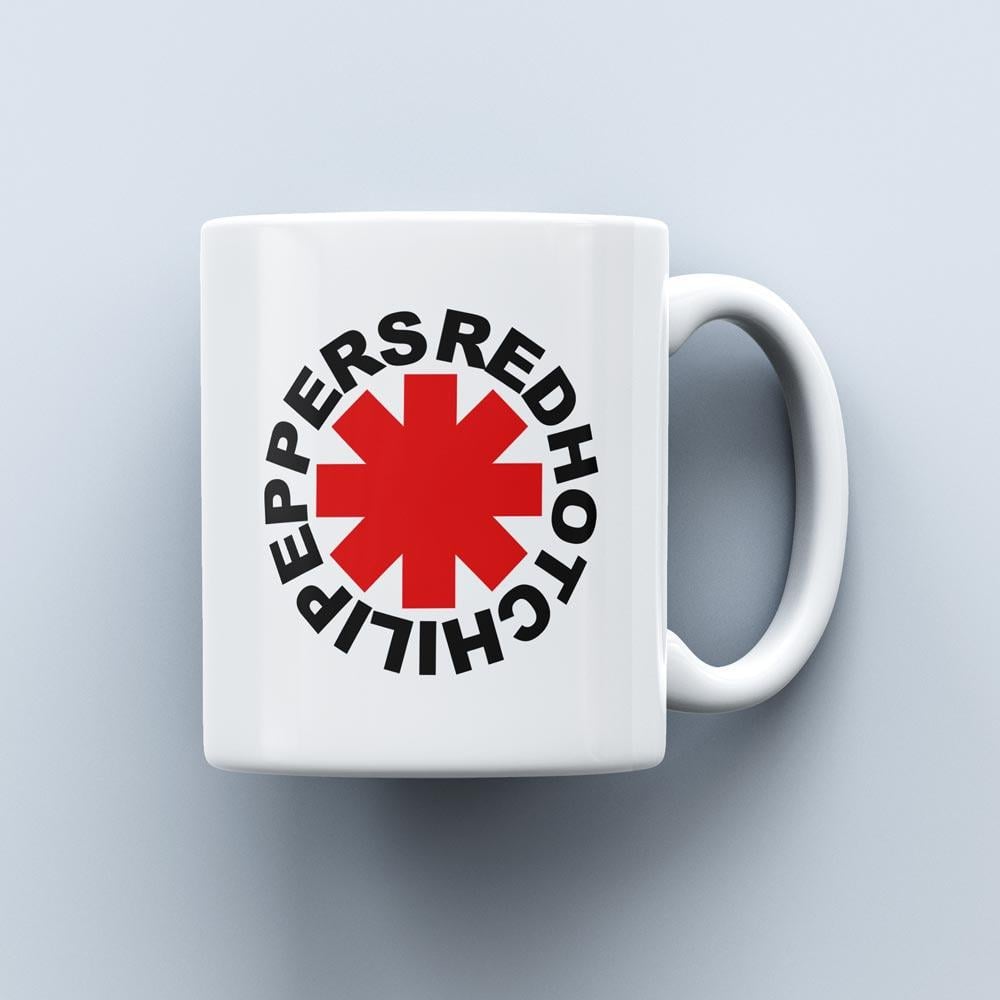 Чашка с эмблемой группы Red Hot Chili Peppers 330 мл