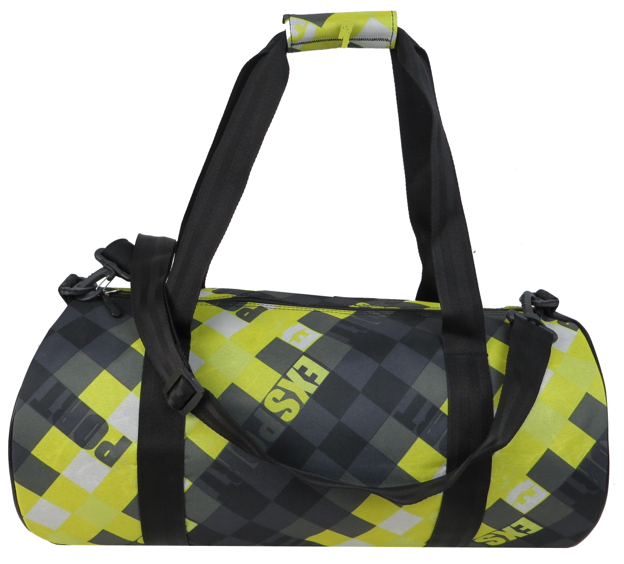 Сумка спортивная для тренировок Wallaby 28 л Салатовый с черным - фото 3