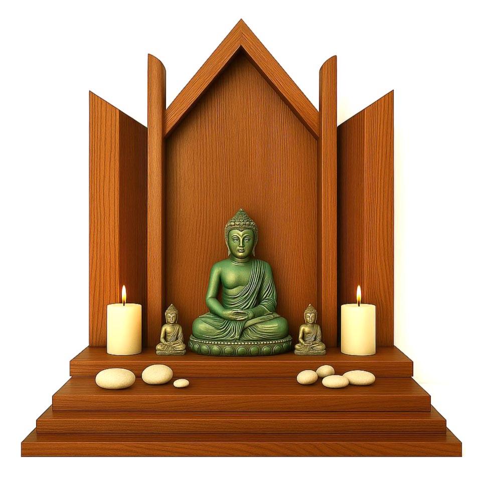 Вівтар для медитації з дерева Арабані Охра (ЛАТ-005804)